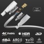 KabelDirekt – Cable HDMI 8K/4K, cubierta de nylon irrompible – 1m (4K@120Hz/8K@60Hz para una espectacular experiencia Ultra HD –