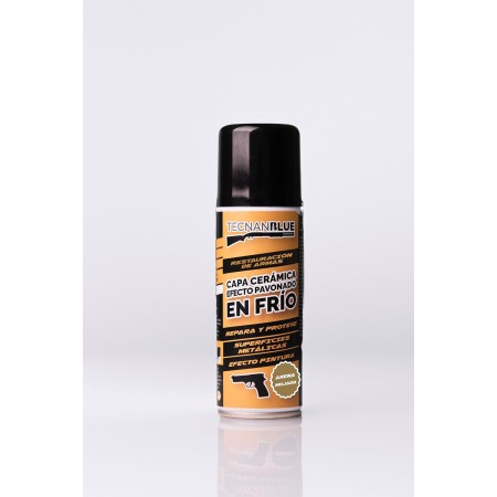 TECNAN BLUE Nanoprotector Cerámico para Armas con Efecto Pavonado en Frío - Aerosol 200ml (Negro Satín)