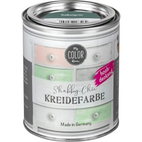 My COLOR Room Shabby Chic (verde salvia – 750 ml) Pintura a la tiza para muebles de interior y exterior – Pintura a la tiza para