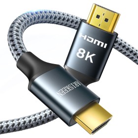ARISKEEN Cable HDMI 2.1 8K 2.5M, 48Gbps Cable HDMI Trenzado de Nailon de Alta Velocidad, Soporta 8K@60HZ, 4K@120Hz, Compatible