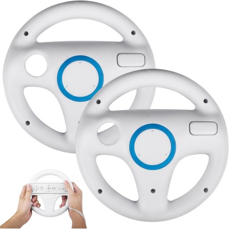 Wii Volante, STOGA controlador de Wii genérico para Nintendo Mario Kart Controlador de juego de volante de carreras para juegos