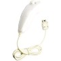 2 en 1 Motion Plus Mando y Nunchunk para Nintendo Wii/Wii u + Funda de Silicona - Blanco