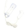 2 en 1 Motion Plus Mando y Nunchunk para Nintendo Wii/Wii u + Funda de Silicona - Blanco