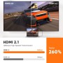 ARISKEEN Cable HDMI 2.1 8K 2.5M, 48Gbps Cable HDMI Trenzado de Nailon de Alta Velocidad, Soporta 8K@60HZ, 4K@120Hz, Compatible
