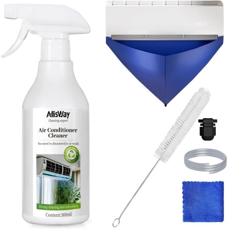 AllisWay Split Air Conditioning Cleaner, Air Conditioning Cleaner, Air Conditioning Cleaner, With Cleaning Water Bag and Brush,
