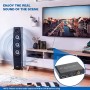 Rensaday Extractor de audio HDMI ARC con DAC - Salida óptica/coaxial SPDIF y RCA/3,5 mm - 192 KHz 24 bits para TV/barra de
