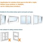 MOEGFY 400CM Portable Air Conditioning Window Kit, Portable Air Conditioning Insulator, Insulating Window Air Conditioning,