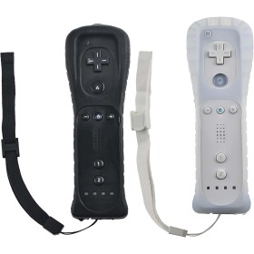 Mando a Distancia Wii: 2x Mandos de Juegos Con Conexión Remota Inalámbrica, Sensor de Movimiento, Gamepad de Repuesto para