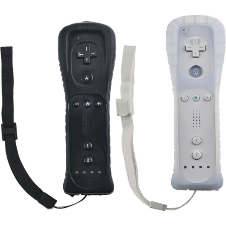 Mando a Distancia Wii: 2x Mandos de Juegos Con Conexión Remota Inalámbrica, Sensor de Movimiento, Gamepad de Repuesto para