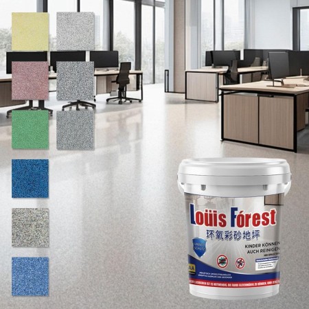 Louis Forest - Pintura epoxi para pisos, revestimiento de suelo Louis Forest, sin olor penetrante, revestimiento epoxi de alto