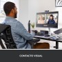 Logitech Brio 500 HD Webcam Ajuste Luz, Modo Visualización, Mics Duales con Reducción Ruido, Cubierta Privacidad Cámara Web,