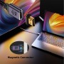 cablecc Adaptador de extensión HDMI macho a HDMI 2.1 hembra de perfil bajo vertical de 90 grados UHD en ángulo hacia abajo,