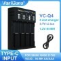Nuevo cargador de batería inteligente VariCore VCQ4 18650 para iones d