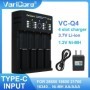 Nuevo cargador de batería inteligente VariCore VCQ4 18650 para iones d