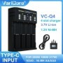 Nuevo cargador de batería inteligente VariCore VCQ4 18650 para iones d