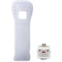 OSTENT Funda de silicona Motionplus Motion Plus + compatible con el mando a distancia de Nintendo Wii Color del juego Blanco
