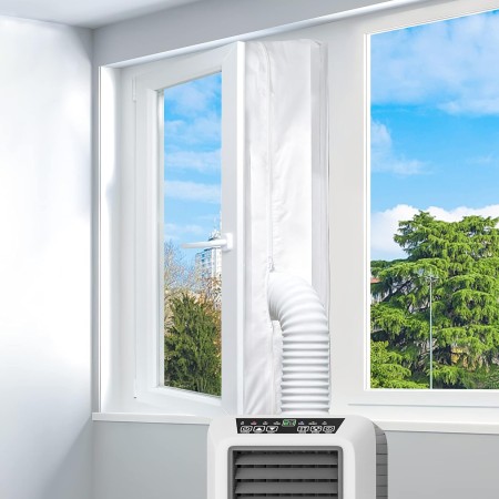 LYUNIT 300CM Portable Air Conditioner Window Kit, Universal Window Seal, Portable Air Conditioning Kit, Suitable for Air