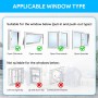 LYUNIT 300CM Portable Air Conditioner Window Kit, Universal Window Seal, Portable Air Conditioning Kit, Suitable for Air