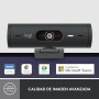 Logitech Brio 500 HD Webcam Ajuste Luz, Modo Visualización, Mics Duales con Reducción Ruido, Cubierta Privacidad Cámara Web,
