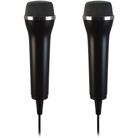 LIONCAST® Set de 2 Micrófonos USB para PS5 / PS4, PC, Xbox, Wii, Nintendo Switch - Micrófono USB para Singstar, Lets Sing y
