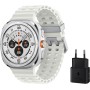 Samsung Galaxy Watch Ultra LTE 47mm + Cargador - Smartwatch, Control de Salud, Seguimiento Deportivo, Blanco (Versión Española)