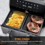 5.5L Oil Free Fryer, Uten Air Fryer 1700W with Removable Basket, Adjustable Time and Temperature, PDF Recipes, BPA Free