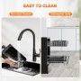 5.5L Oil Free Fryer, Uten Air Fryer 1700W with Removable Basket, Adjustable Time and Temperature, PDF Recipes, BPA Free