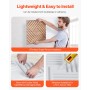 VEVOR Paneles de Pared 3D, 12 Baldosas de Sal Minimalistas de Arte Moderno PVC, con Acento de Cobertura 2,97 m², para Techo,