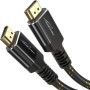 KabelDirekt – Cable HDMI 2.1 8K/4K – 3m – Conectores Metálicos Antichoque y Diseño Trenzado (8K@60Hz, Ultra Alta Velocidad/48G,
