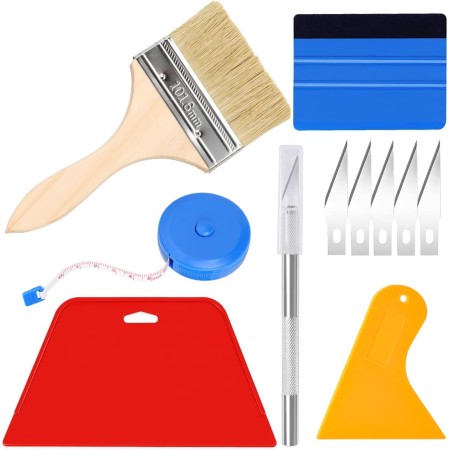 Kit de herramientas de papel pintado, herramientas de envoltura de vinilo, cortador de papel pintado, herramienta profesional