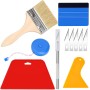 Kit de herramientas de papel pintado, herramientas de envoltura de vinilo, cortador de papel pintado, herramienta profesional
