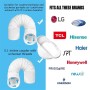 Portable Air Conditioner Window Kit, Portable Air Conditioner Sliding Window Sealing Plates, Suitable for 5"/5.9" Diameter