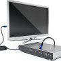 deleyCON 0,5m Cable HDMI Ángulo de 90° - Compatible con HDMI 2.0/1.4 - UHD 4K HDR 3D 1080p 2160p ARC - de Alta Velocidad con