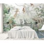 Papel Pintado 3D Animales de la selva tropical Papel Tapiz Fotomurales Moderno Murales -N002-350cmx250cm