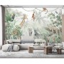 Papel Pintado 3D Animales de la selva tropical Papel Tapiz Fotomurales Moderno Murales -N002-350cmx250cm