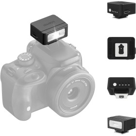 ULANZI SL01 Mini Flash de Cámara, GN8 6500K, Speedlite Manual, 4 Niveles de Potencia (1/8~1/1), Compatible con Nikon, Sony,