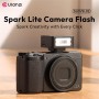 ULANZI SL01 Mini Flash de Cámara, GN8 6500K, Speedlite Manual, 4 Niveles de Potencia (1/8~1/1), Compatible con Nikon, Sony,