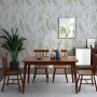 AMIGO Papel Pintado Autoadhesivo con Hojas Verdes y Diseño de Salvia - Estilo Granja Moderno para Cocina, Dormitorio u Oficina