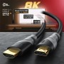 CSL - Cable HDMI 8K 4K 2.1/2.0 2m - 8K @ 60Hz 4K @ 120Hz con DSC - 48 Gbit/s - 3D - Ultra High Speed con Ethernet - Blu-ray TV