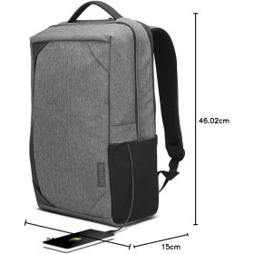 Lenovo Mochila B210 para ordenadores portátiles de 15.6 pulgadas, mochila ligera y repelente al agua, color negro