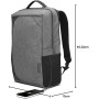 Lenovo Mochila B210 para ordenadores portátiles de 15.6 pulgadas, mochila ligera y repelente al agua, color negro