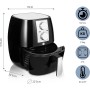 NK Digital Oil-Free Fryer 2L – Hot Airfryer, Easy to Use, 6 Programs, Non-Stick Coating, 1000W, Temperature Adjustable up to