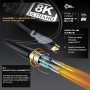 CSL - Cable HDMI 8K 4K 2.1/2.0 2m - 8K @ 60Hz 4K @ 120Hz con DSC - 48 Gbit/s - 3D - Ultra High Speed con Ethernet - Blu-ray TV