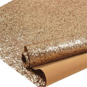 DHHOUSE Papel pintado dorado con purpurina gruesa, parte trasera de tela brillante 3D, no pegado (dorado, 67 cm x 10 metros)