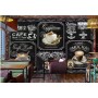 Papel tapiz 3D pintado a mano con pizarra de café, papel tapiz para cafetería, restaurante, decoración, mural, 3D, 200 x 140 cm