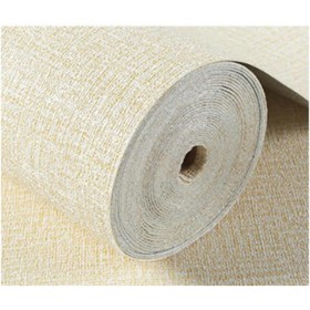 FUANA Pegatinas de pared a prueba de humedad Autoadhesivas Impermeable Papel pintado a prueba de ruido (Beige amarillo)