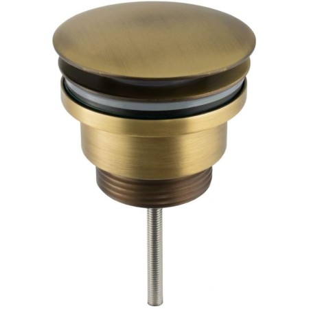 VALAZ Tapón Universal Apta para Lavabo y bidé con y sin rebosadero en Negro Mate válvula para desagüe Click Clack, Pop-Up