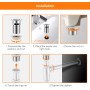 Ibergrif M20502B Click-Clack Desagüe Lavabo Universal con Rebosadero, Válvula Tapon para Bidés, Negro
