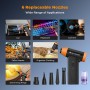 K&F Concept 2 in 1 Compressed Air Blower - 150000 RPM, Powerful Electric Dust Remover with 5000mAh Battery, Mini Compressed Air