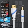 CSL - Cable HDMI 8K 4K 2.1/2.0 3m - 8K @ 60Hz 4K @ 120Hz con DSC - 48 Gbit/s - 3D - Ultra High Speed con Ethernet - Blu-ray TV